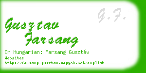 gusztav farsang business card
